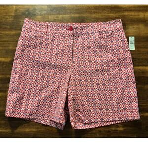Talbots Women's 14 Chino Short 7” Inseam Cotton Stretch Twill High Rise